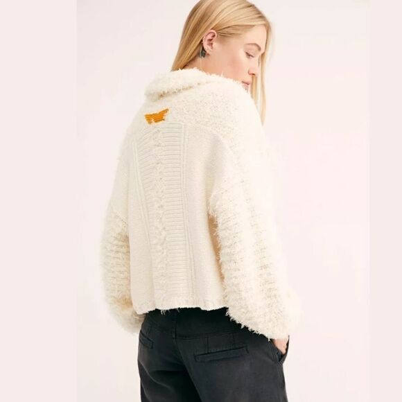 FREE PEOPLE DANDELION WISH CARDI CARDIGAN SWEATER - Picture 3 of 3